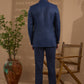 Navy Jacquard Bandhgala Jacket - Spring Break