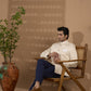 Ivory Jacquard Bandhgala Jacket - Spring Break