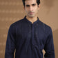 Navy Hand Embroidered Kurta Set - Spring Break