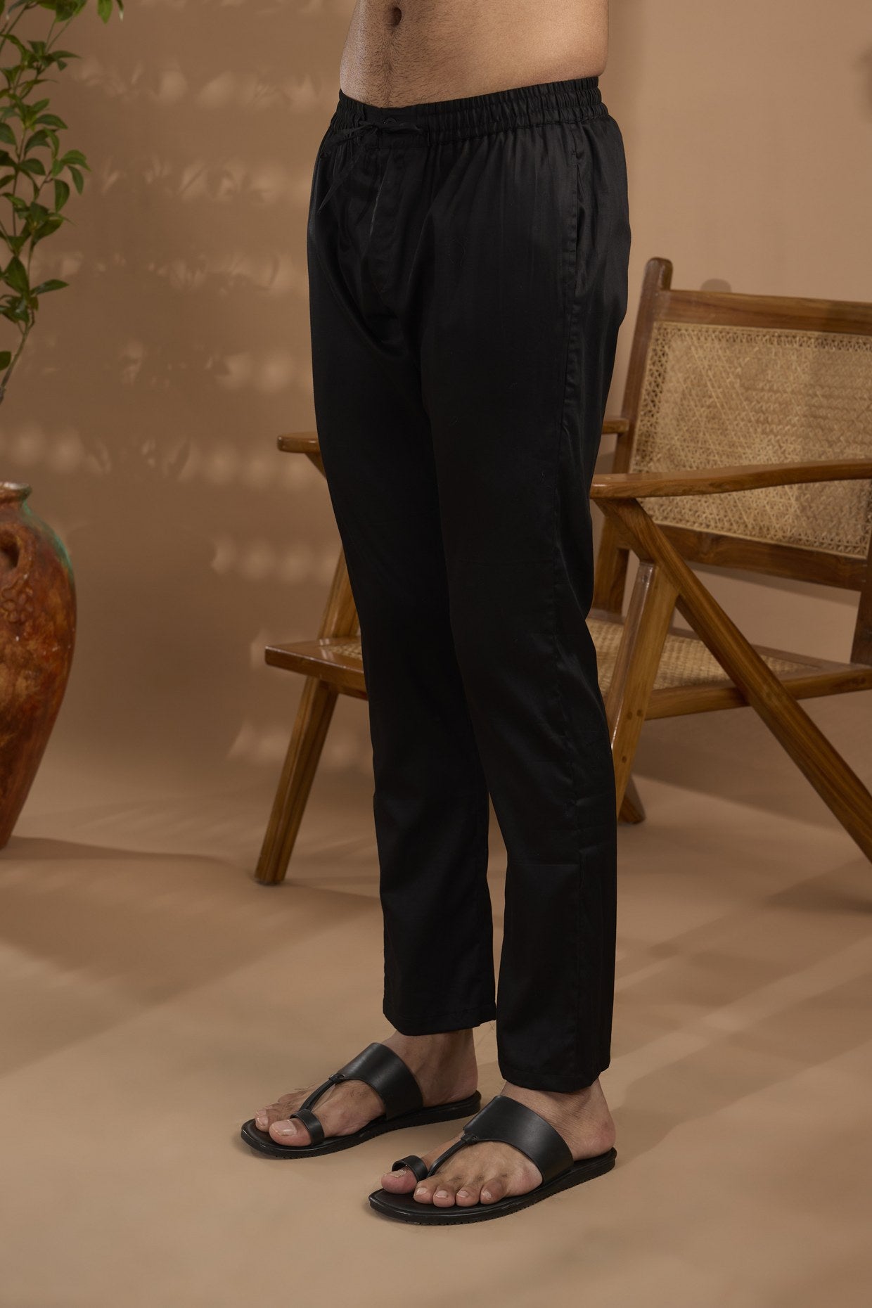 Black Metallic Embroiderd Kurta Set - Spring Break