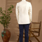 Cream Embroidered Bandhgala Jacket - Spring Break