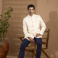 Cream Embroidered Bandhgala Jacket - Spring Break