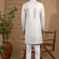 White Embroidered Sherwani Set - Spring Break