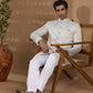 White Embroidered Sherwani Set - Spring Break