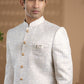 White Embroidered Sherwani Set - Spring Break