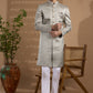 Grey Embroidered Sherwani Set - Spring Break