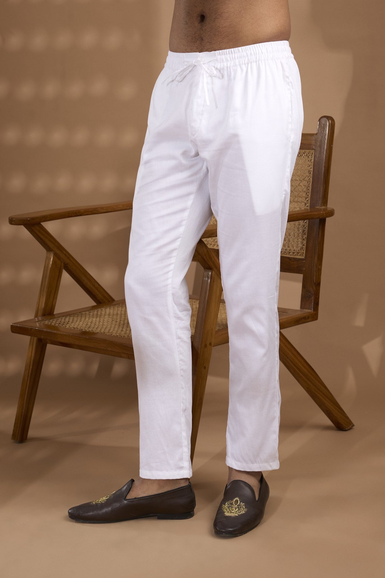 White Border Embroidered Kurta Set - Spring Break