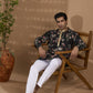 Black Digital Print Kurta Set - Spring Break