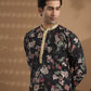 Black Digital Print Kurta Set - Spring Break
