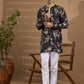 Black Digital Print Kurta Set - Spring Break