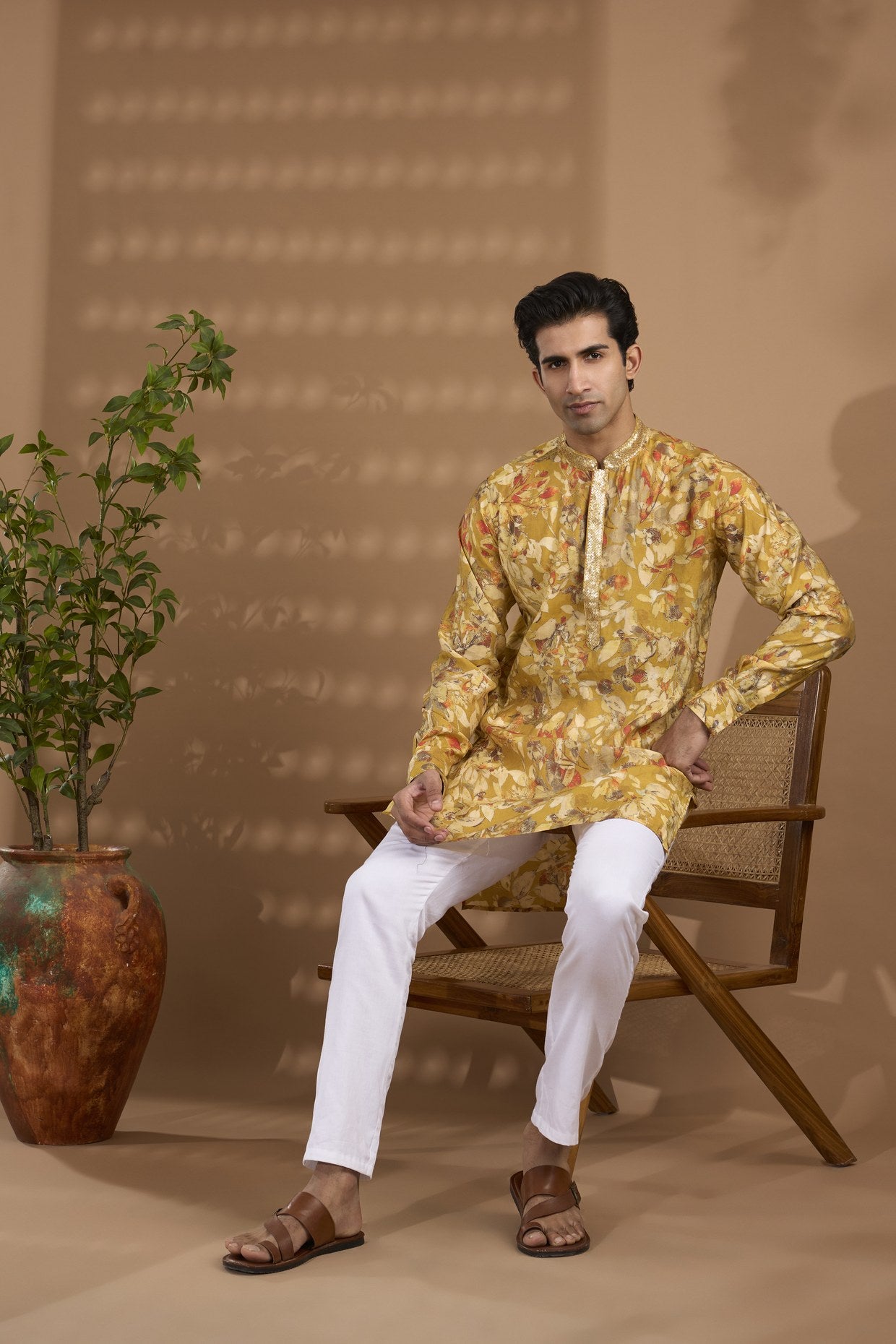 Yellow Digital Print Kurta Set - Spring Break