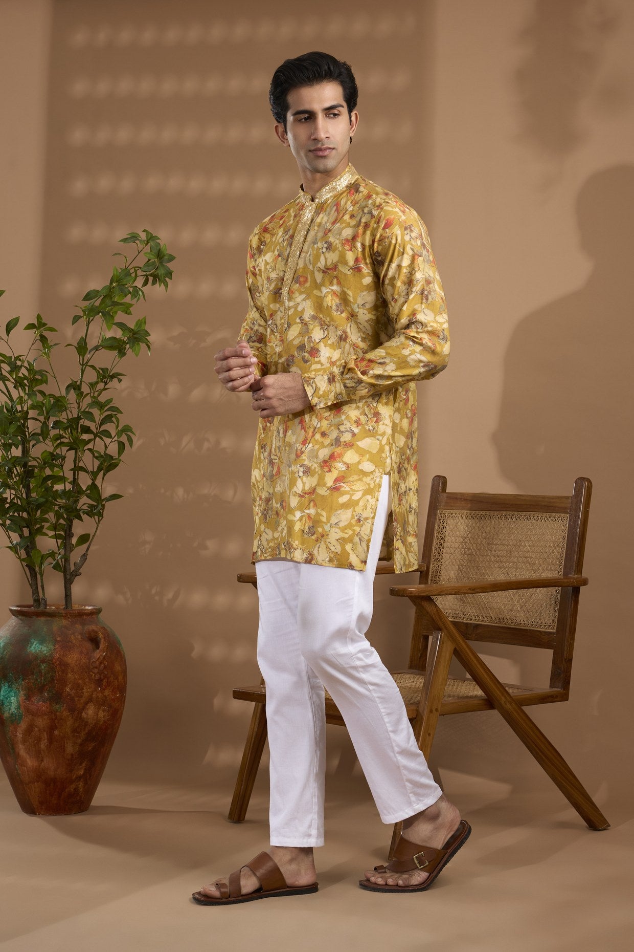 Yellow Digital Print Kurta Set - Spring Break