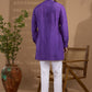 Purple Embroidered Kurta Set - Spring Break