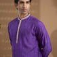 Purple Embroidered Kurta Set - Spring Break