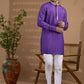 Purple Embroidered Kurta Set - Spring Break