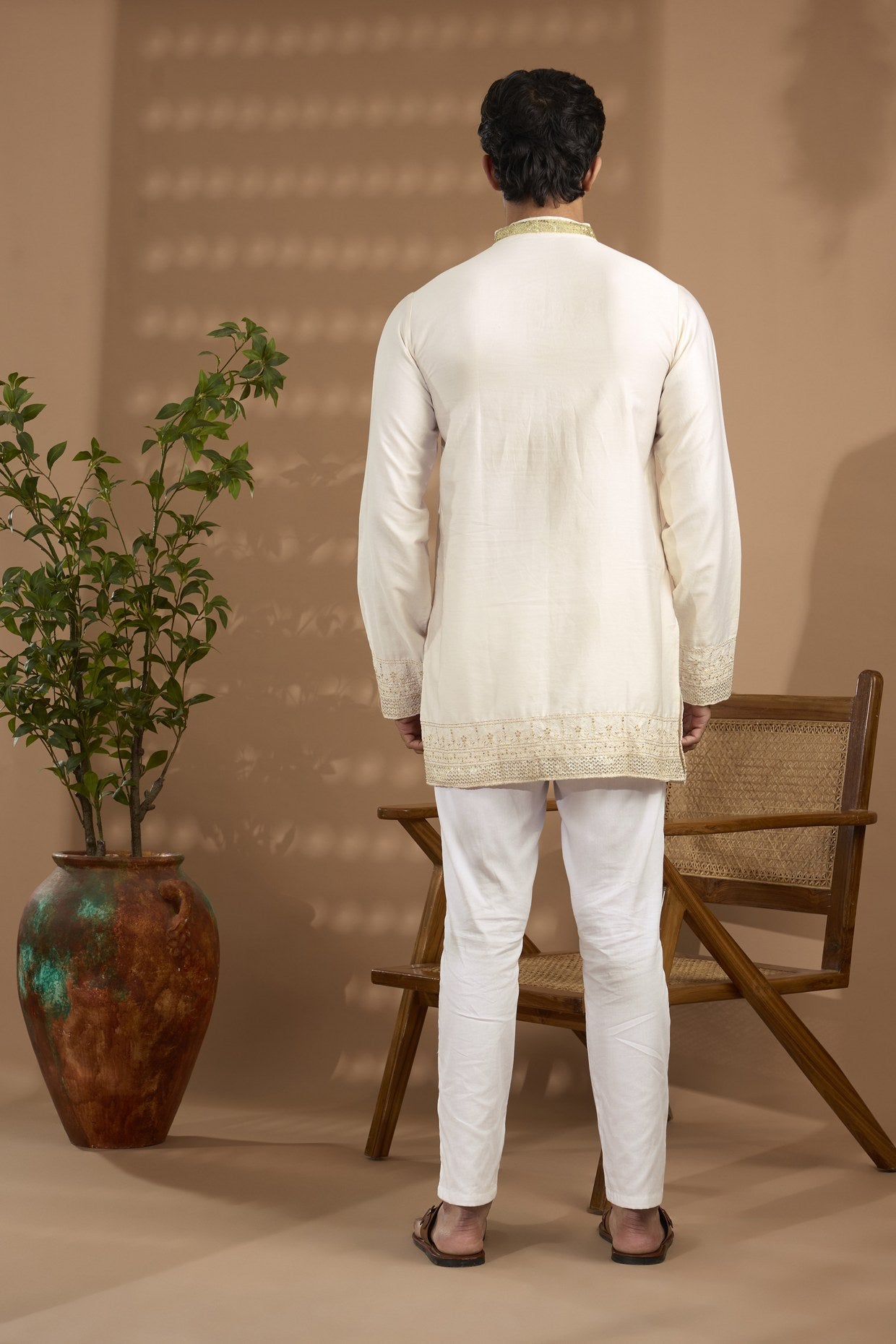 Border Embroidered Kurta Set - Spring Break