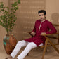 Maroon Embroidered Kurta Set - Spring Break