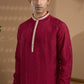 Maroon Embroidered Kurta Set - Spring Break