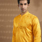 Yellow Geometric Embroidered Kurta Set - Spring Break