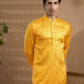 Yellow Geometric Embroidered Kurta Set - Spring Break
