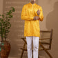 Yellow Geometric Embroidered Kurta Set - Spring Break