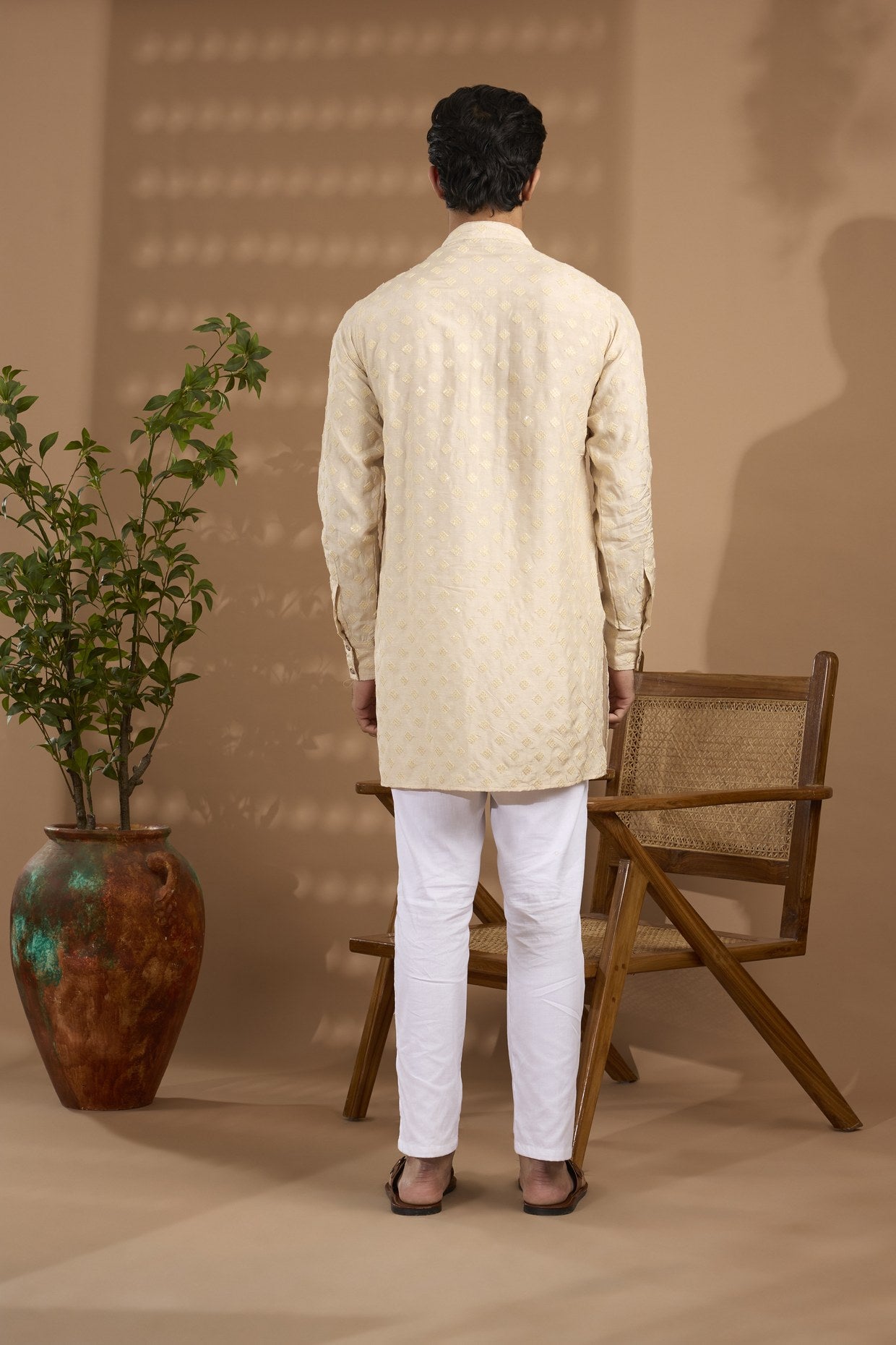 Ivory Embroidered Kurta Set - Spring Break