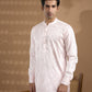 Light Pink Geometric Embroidered Kurta Set - Spring Break