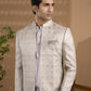 Grey Embroidered Indowestern Set
