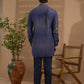 Navy Sequin Embroidered Kurta Set - Spring Break