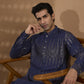 Navy Sequin Embroidered Kurta Set - Spring Break