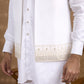 White Embroidered Open Jacket Set