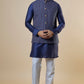 Denim Stripe Jacket Kurta Set