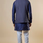 Denim Stripe Jacket Kurta Set