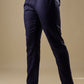 Navy Blue Geometric Embroidered Sherwani Set