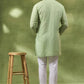Mint Green Thread Embroidered Kurta Set