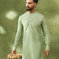 Mint Green Thread Embroidered Kurta Set
