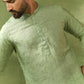 Mint Green Thread Embroidered Kurta Set