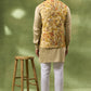 Yellow Botanical Print Jacket Kurta Set
