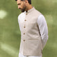 Ivory Jacquard Jacket Kurta Set