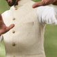 Ivory Jacquard Jacket Kurta Set