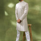 Ivory Heavy Embroidered Sherwani Set