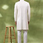 White Large Embroidered Sherwani Set
