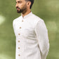 White Large Embroidered Sherwani Set