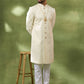 Ivory Box Embroidered Sherwani Set