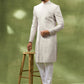 Cream Heavy Embroidered Sherwani Set