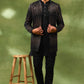 Black & Gold Sequin Indo Western Set - Spring Break