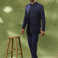 Navy Embellished Indo Western Set