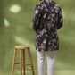 Black Digital Print Kurta Set