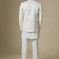 Ivory Embroidered Indowestern Set