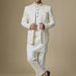 Ivory Embroidered Indowestern Set